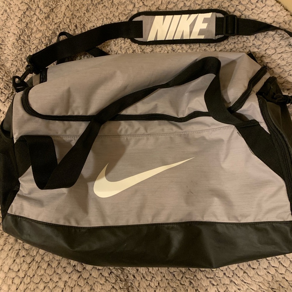Grey Nike gym bag